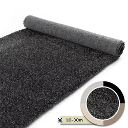 Teppichboden FAMOSO - Anthrazit - 4,00m x 9,50m