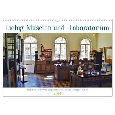 Einblicke in das Liebig-Museum und -Laboratorium in Gießen (Wandkalender 2026 DIN A3 quer), CALVENDO Monatskalender