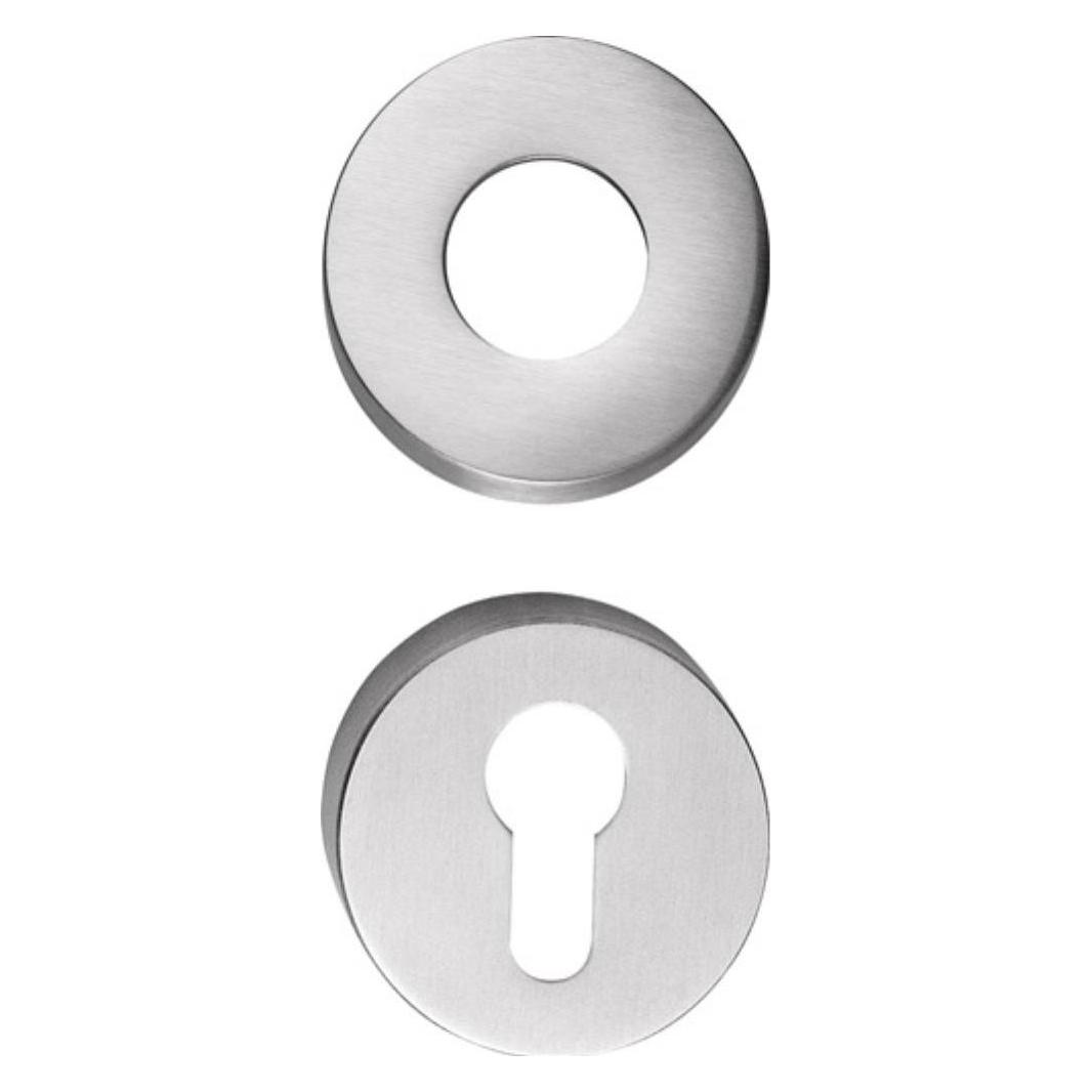 Ogro Schlüsselrosette 6612 PZ AL Aluminium F1 Schildstärke 9 mm PZ rund (Türrosette) (90055000317)