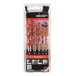 Alpen Bohrer-Kassette Profi Multicut PM5 Ø 4, 5, 6, 8, 10mm Hartmetall 100705100