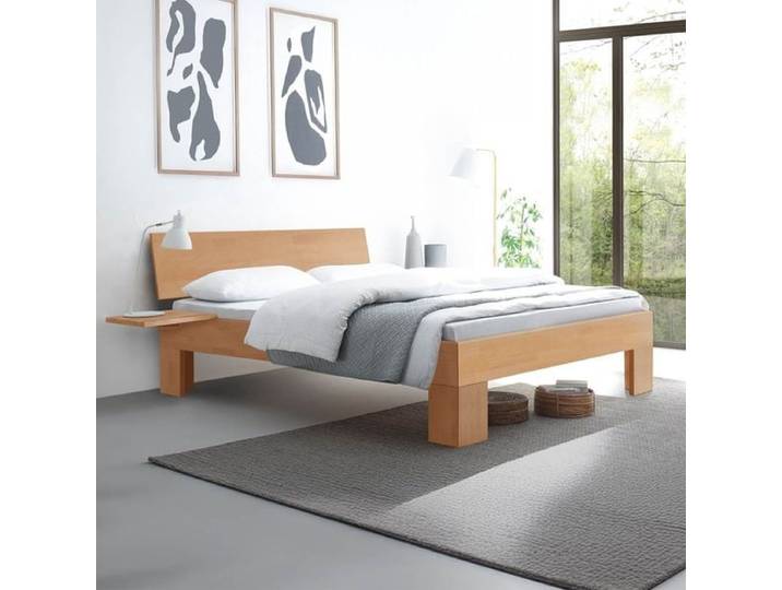 Bett Nevada Buche Massivholz 140x200cm modern