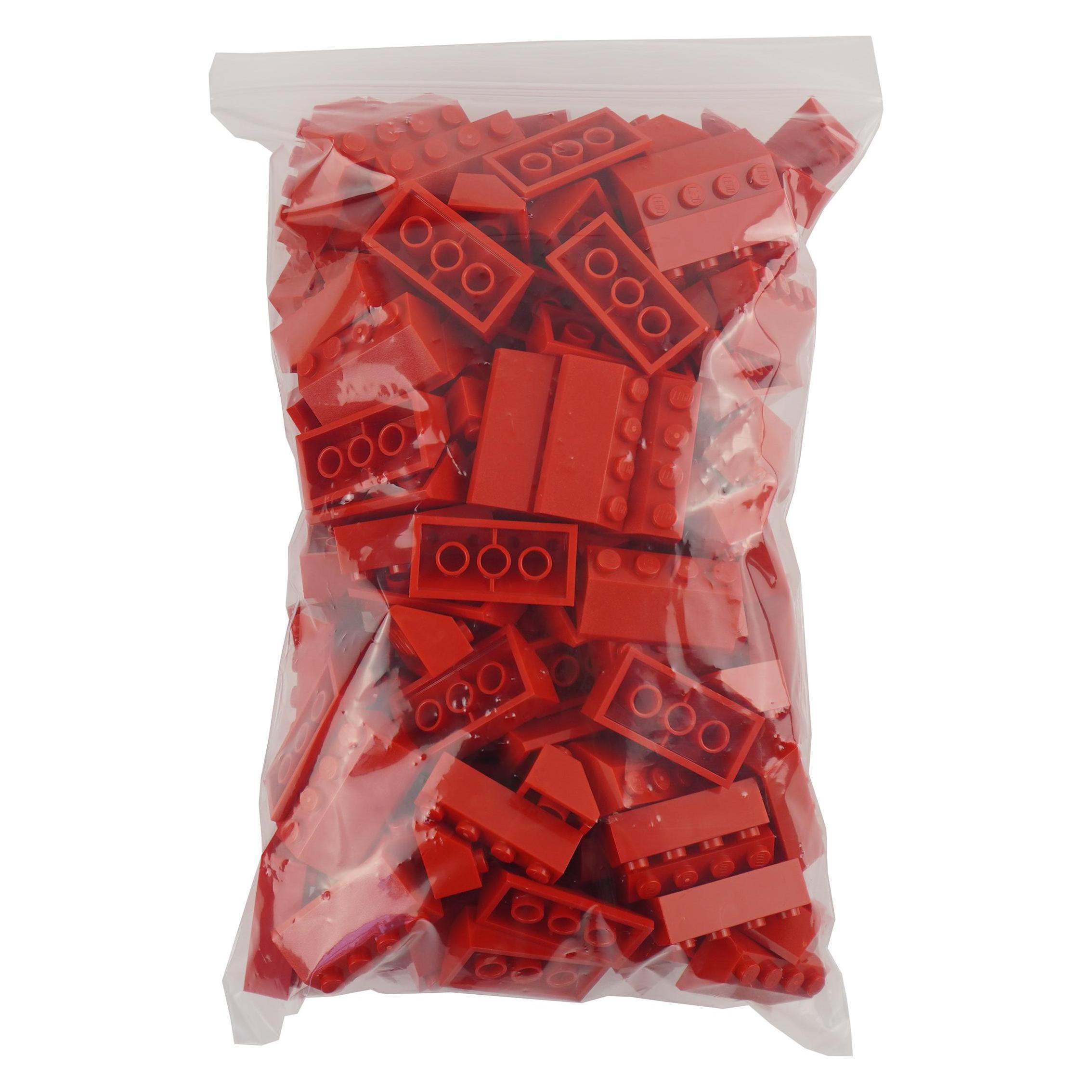 LEGO 2x4 Dachsteine Rot - 100 St. (3037, LEGO Zubehör) (3037)