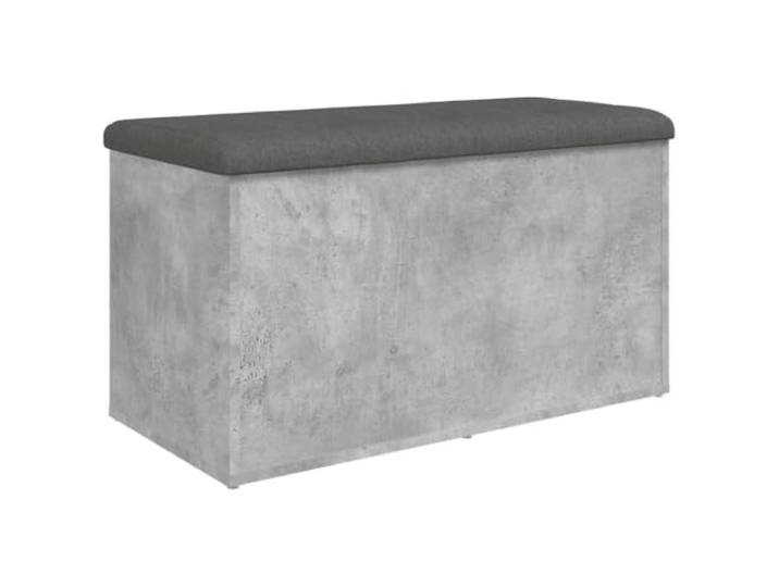 HKLGBVCR Sitzbank mit Stauraum, grau, Beton, 82 x 42 x 45 cm, Holz aus Technik