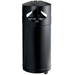 Mülltrennsystem Orgavente STATION CITY schwarz 3x 35 L aus verzinktem und pulverbeschichtetem Stahl