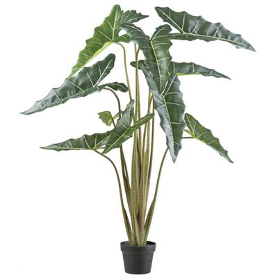 Kunstpflanze CREATIV GREEN "Alocasia zebrina sarian", grün, H:130cm, Kunststoff, Kunstpflanzen, Kunstpflanze, mit gestreiftem Stamm