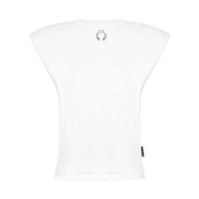Tanktop PHILIPP PLEIN "Tanktop", Damen, Gr. M, weiß (01, weiß), Obermaterial: 100% Baumwolle, Tops Tanktop