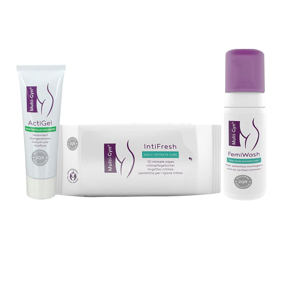 Multi-Gyn ActiGel, FemiWash Schaum und IntiFresh 1 St Set