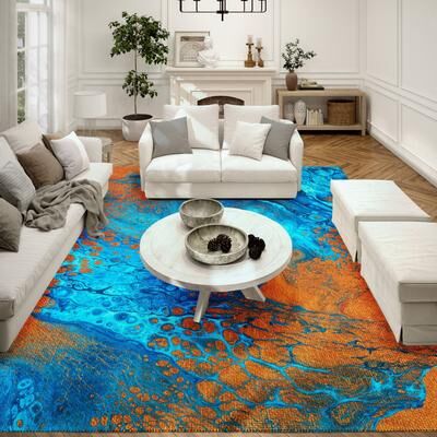 Addison Rugs Indoor/ Outdoor Addison Karina Abstract Washable Area Rug