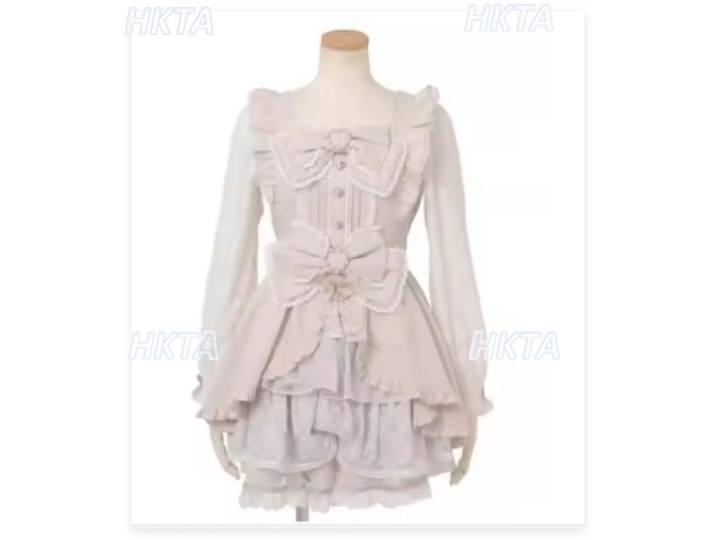 Ensemble de robe de princesse Lolita japonaise, avec nœud, manches courtes, Slim, doux, ensemble Short et haut, tenues pour femmes, nouvelle collection printemps été