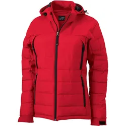 James & Nicholson Damen Outdoor Hybrid Jacke Stepp-Jacke JN1049 red M