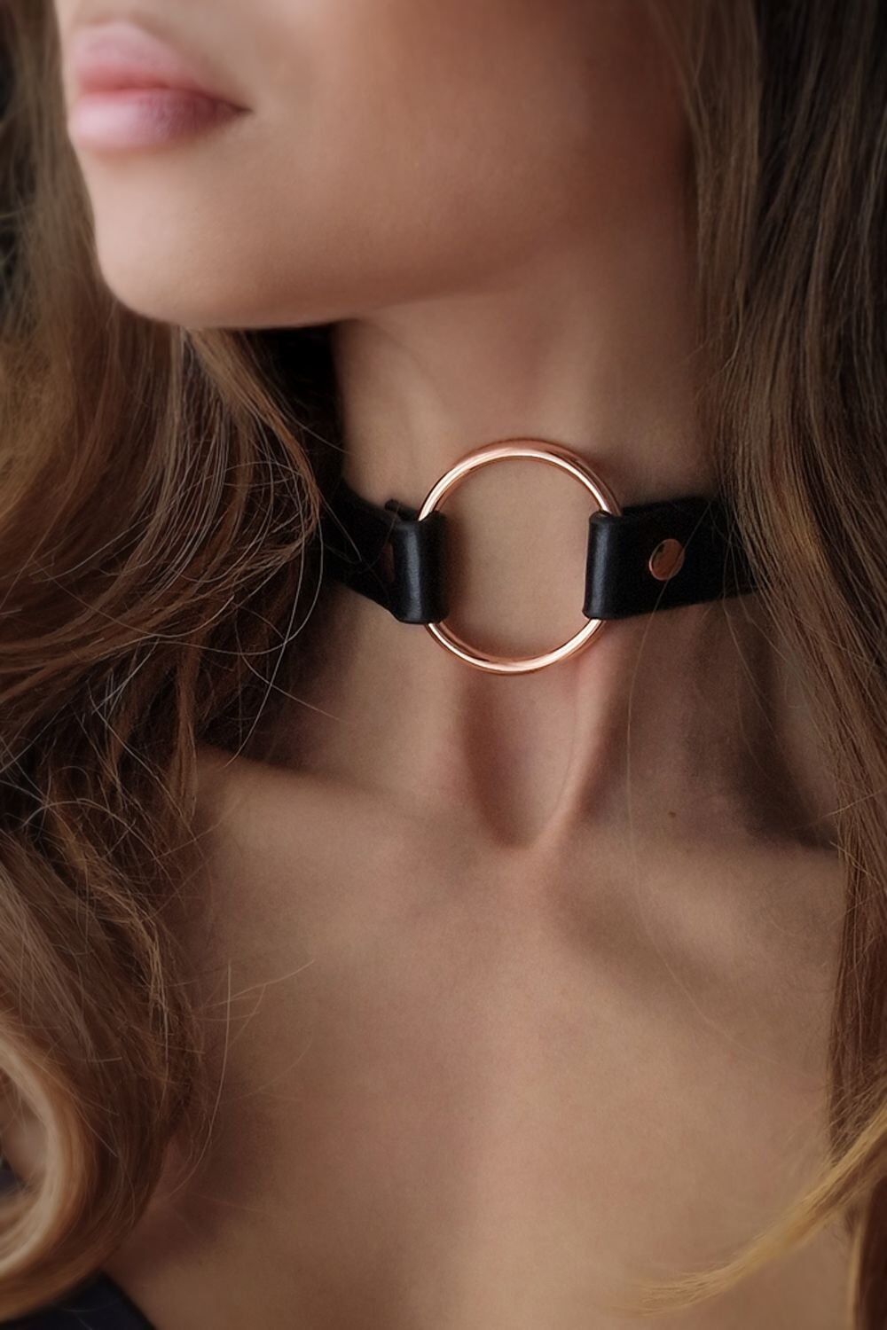 Rosy Gold - Collier ras du cou - Noir