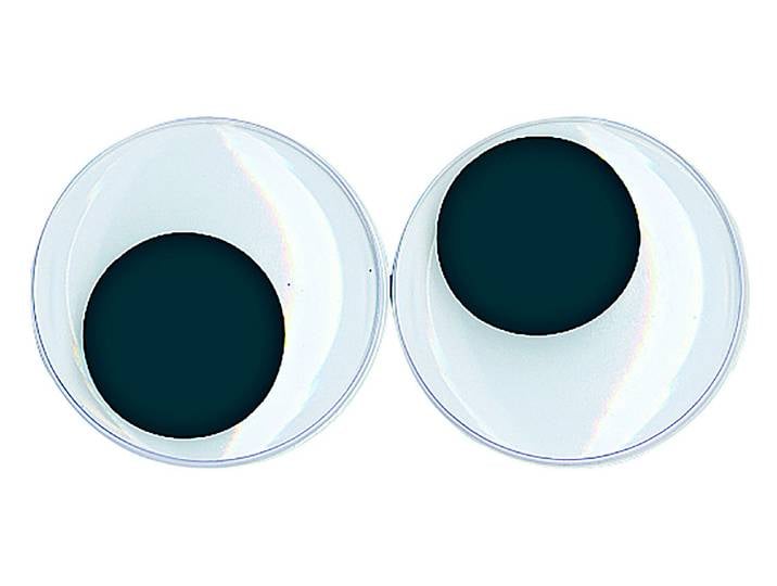 Rayher Plastik-Wackelaugen zum Kleben 30 mm 10 Stück