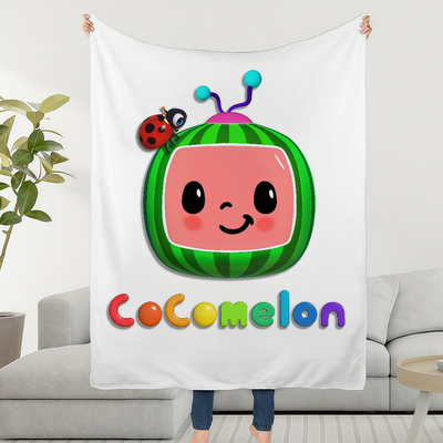 Shop Station Cocomelon Blanket For Kids Ultra Soft Kids Fleece Blanket & Plush Baby Throw For Sofa, Bed & Travel b 39.37 59.06 In