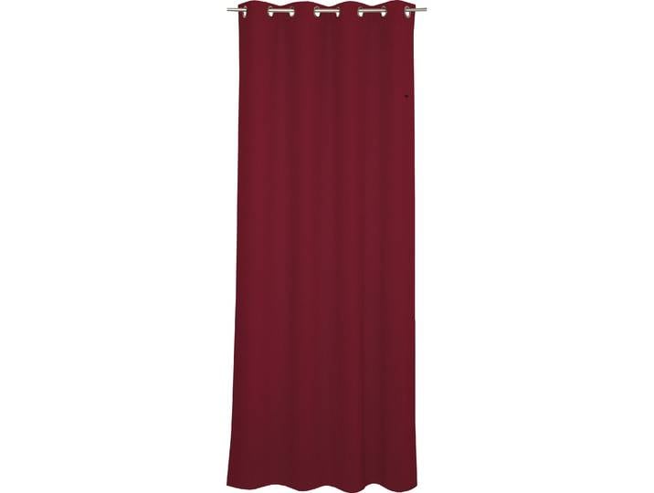 Vorhang ESPRIT Harp Gr. 1, rot, B:140cm H:250cm, Polyester, Gardinen, Vorhang, in Flanelloptik