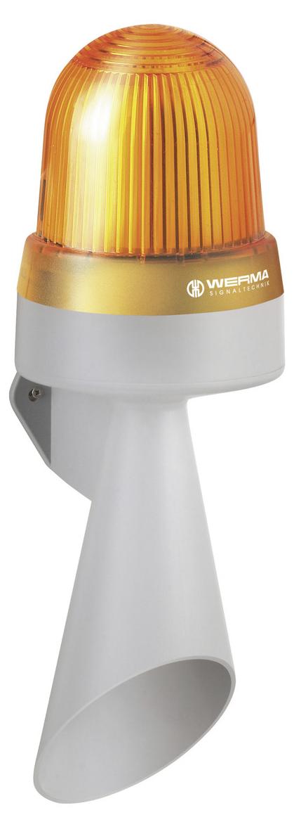 Werma LED-Hupe WM Dauerton 43530060 115-230VAC gelb Wandmontage