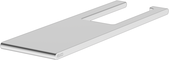 Keuco Edition 400 Papierhalter 11573170000 Alu silber-eloxiert, mit Ablage, offene Form