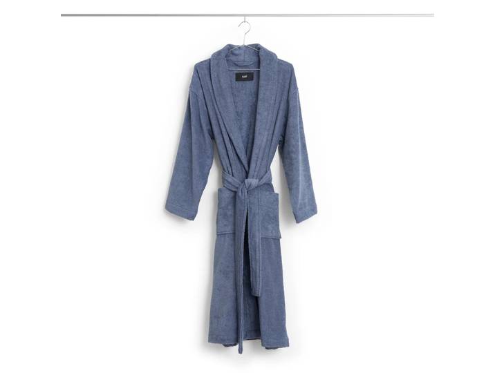 HAY - Mono Bademantel, M/L, stahlblau