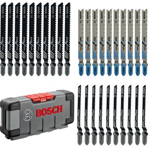 Bosch Stichsägeblätter Basic for Wood and Metal, für Holz und Metall, mit Box, 30-teilig