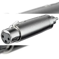 Goobay 27455 XLR Adapter, Cinch Stecker zu XLR Buchse - XLR-Buchse (3-Pin) > Cinch-Stecker