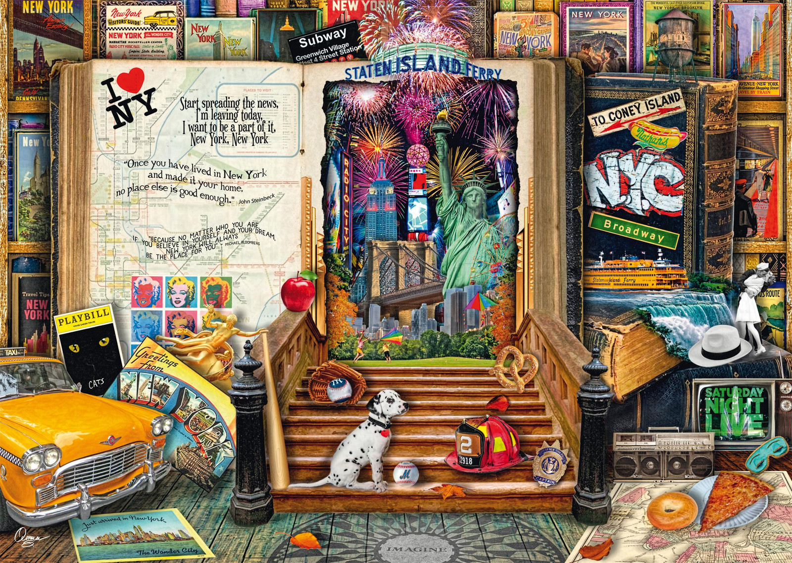 Schmidt Spiele Puzzel Herinneringen aan New York 1000 stukjes