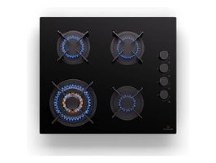 Klarstein Goldflame 4 table de cuisson à gaz 4 feux autonome gaz naturel/gaz propane en acier inoxydable