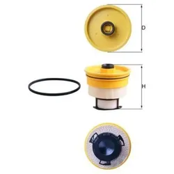 Kraftstofffilter MAHLE KX 716D
