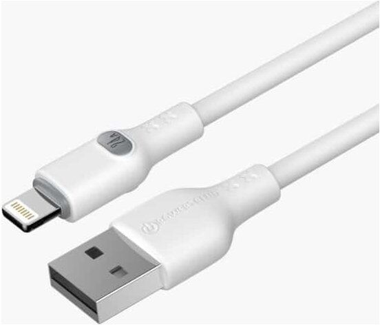 Powertrend Ladekabel Usb-A Til Lightning, 1m, Hvid