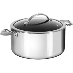 Scanpan Kochtopf HaptIQ Ø 26 cm - mit Deckel, Pfanne + Kochtopf, Silber, Schwarz