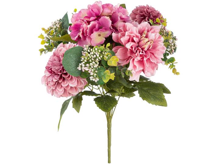 Kunstblume GILDE Kunstblumenstrauß Posy , flieder, mehrfarbig, B:20cm H:42cm L:20cm T:20cm Ø:20cm, ABS-Kunststoff, Kunstpflanzen, Kunstblume, ein Mix aus 3 Blumenarten
