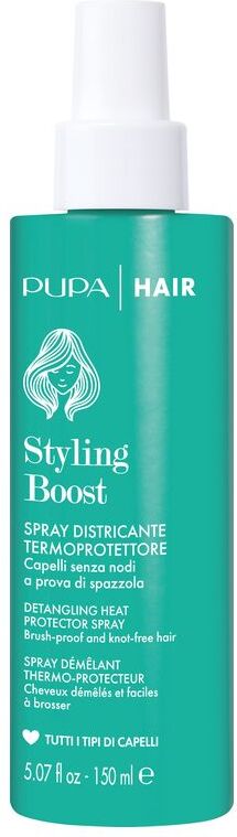 Pupa Hair Styling Boost Spray Districante Termoprotettore - Capelli Senza Nodi A Prova Di Spazzola 150 ML