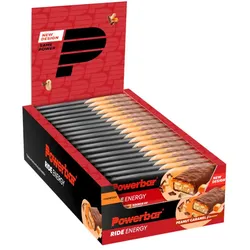 POWERBAR Energieriegel Ride Energy Peanut-Caramel 55g | 18 Riegel Box
