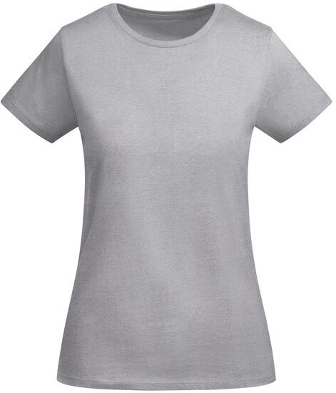 T-shirt femme à personnaliser en coton biologique Breda Woman S Gris Chiné