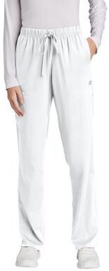 Wonderwink WW4158 Women's Premiere Flex Cargo Pant in White size 2XL   Polyester Blend