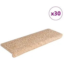 vidaXL Stufenmatten 30 Stk. 65x21x4 cm Gold Rechteckiger Rand