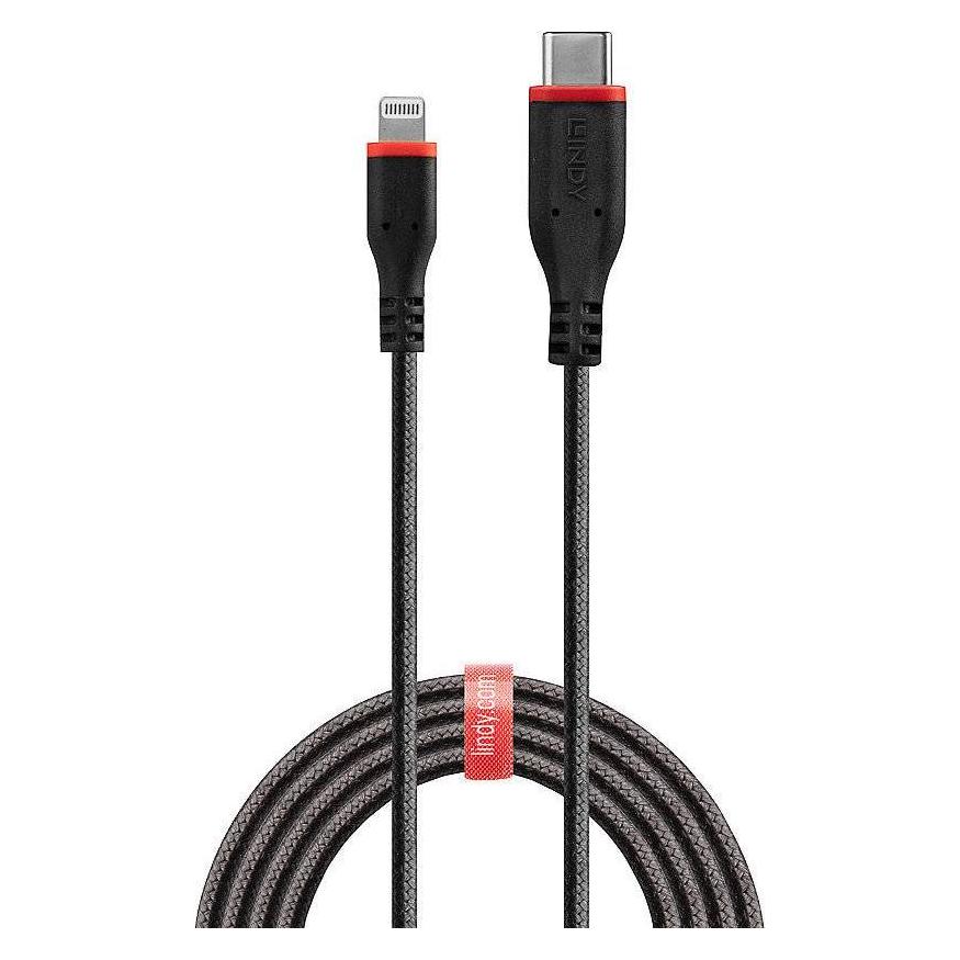 Lindy 31287 Lightning-Kabel 2 m Schwarz (2 m, USB 2.0) (31287)