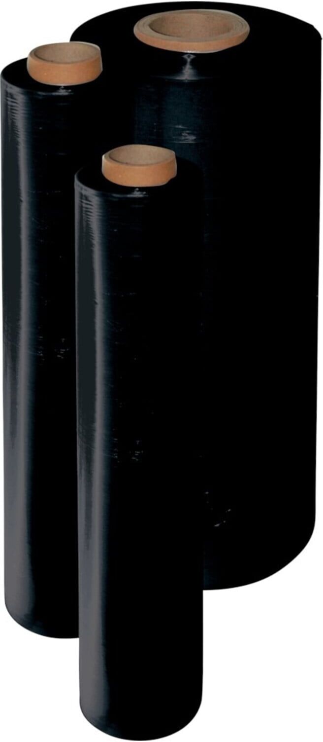 Stretchfolie schwarz 23my 500mm breit, 300m lang ; E/D/E (8051023)