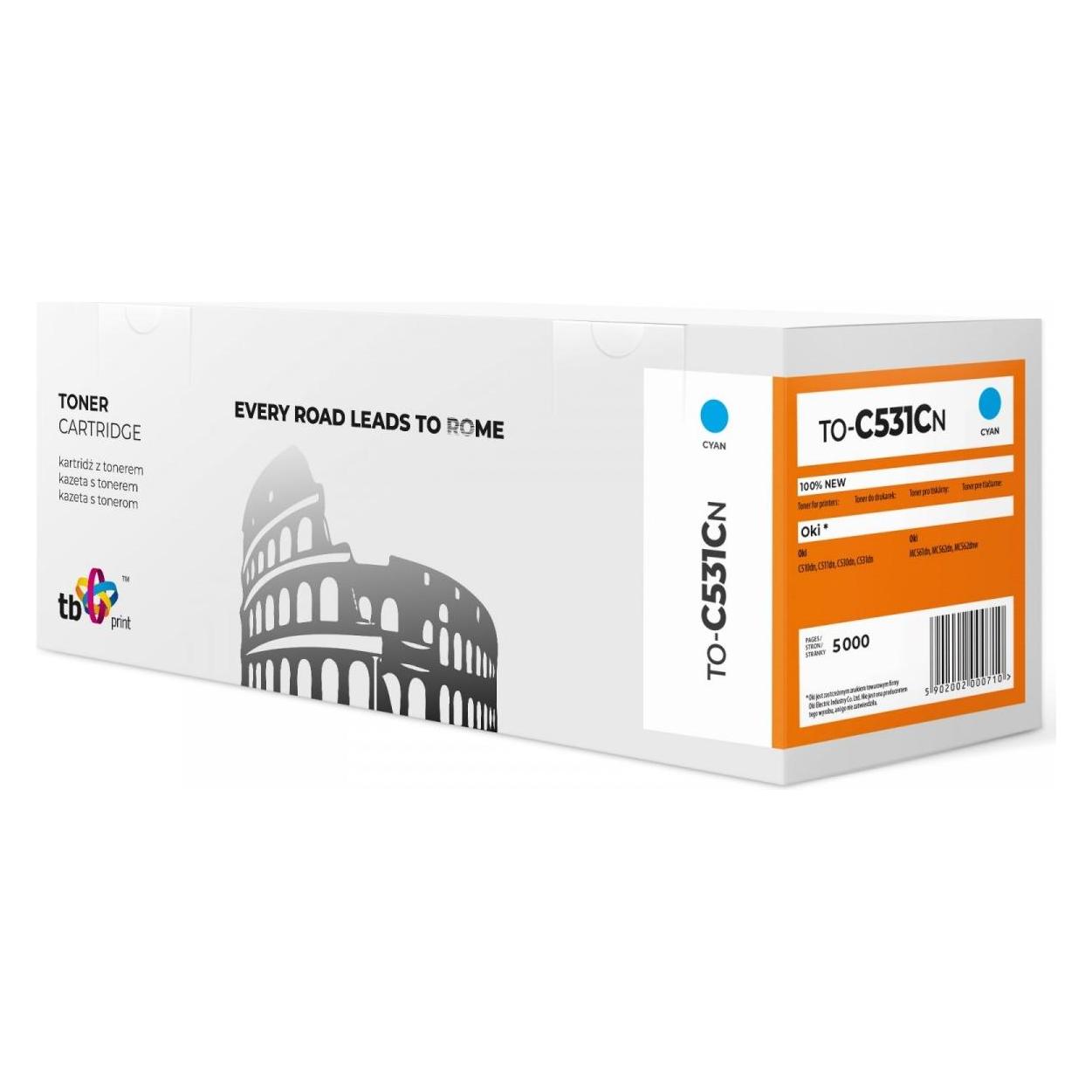 Lenovo Toner for OKI C531 TO-C531CN Cyan 100% new (TO-C531CN)