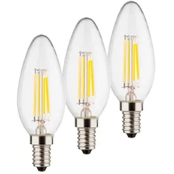 MÜLLER-LICHT LED-Kerze E14/4 Watt/Energie E Glas