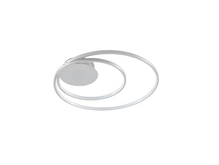 Lindby LED Deckenlampe modern, dimmbar, LED Deckenleuchte Metall chrom inkl. 30W LED Leuchtmittel, warmweiß (3.000K), Deckenbeleuchtung.