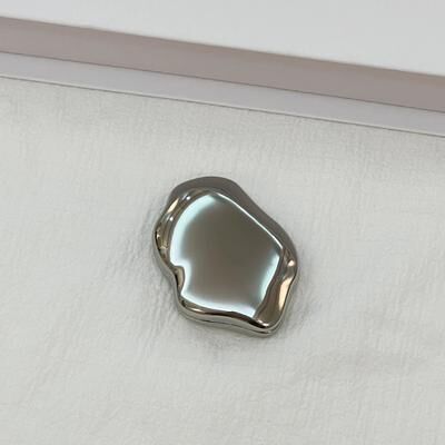 Uplift Essentials Handheld Heart Shaped Makeup Mirror Cute Mini Double Sided Portable Vanity irregular
