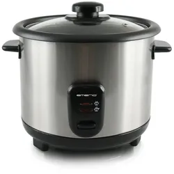 Emerio Reiskocher 1,5 Liter – Warmhaltefunktion & automatische Abschaltung – Antihaftbeschichtung – RCE-110118.5 – Schwarz