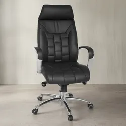 KADIMA DESIGN Luxus XXL Chefsessel: Echtleder, breite/höhe Rückenlehne, Lendenwirbelstütze, Multiblock-Mechanik, 120 kg Tragkraft.