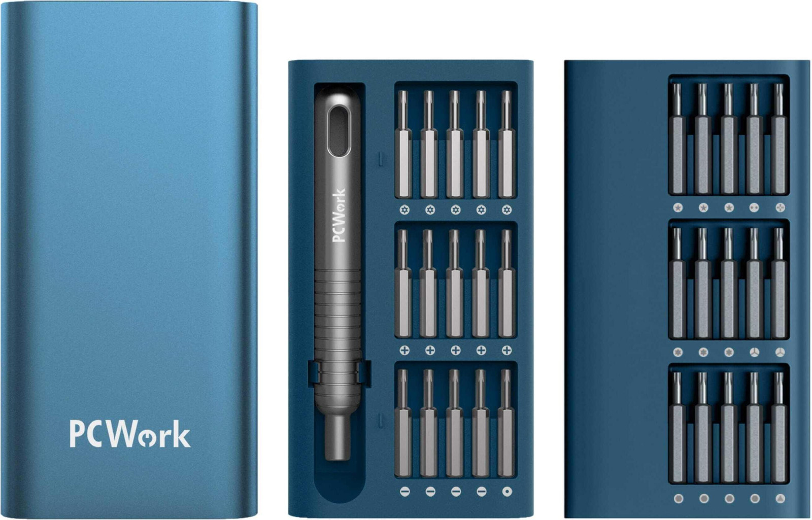 PCWork Precisieschroevendraaierset in koffer, model PCW08A