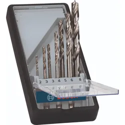 Bosch PRO Holzspiralbohrer-Set Robust Line, 1/4 Zoll-Sechskantschaft, 7-teilig, 2 - 8 mm - 2607019923