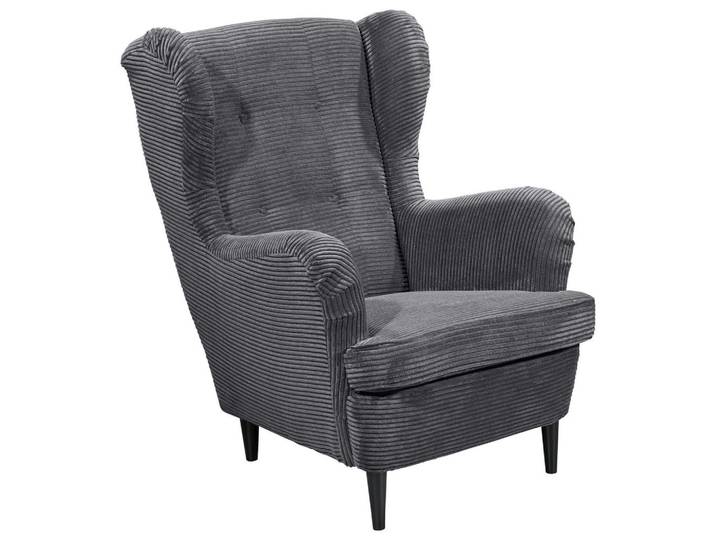 Carryhome Ohrensessel, Dunkelgrau, Holz, Buche, massiv, 78x102x98 cm, Wohnzimmer, Sessel, Ohrensessel