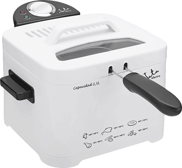 REACONDICIONADO Seminuevo Muy bueno Freidora - Jata FR 278 Capacidad 2.5L, Termostato regulable, Cuerpo toque frío