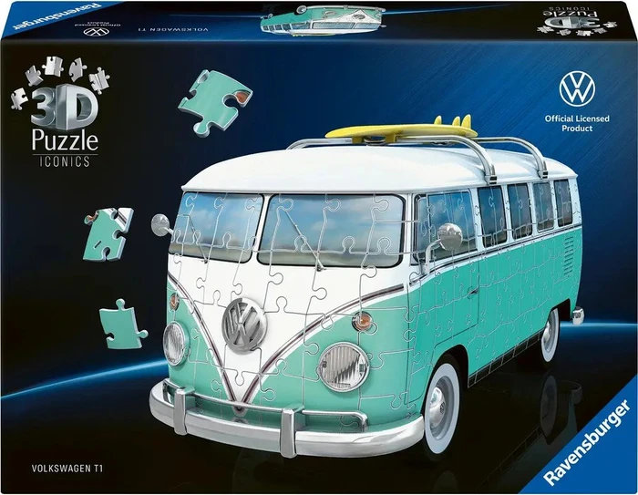 Ravensburger 120080770 Iconics: Volkswagen T1 Chrome