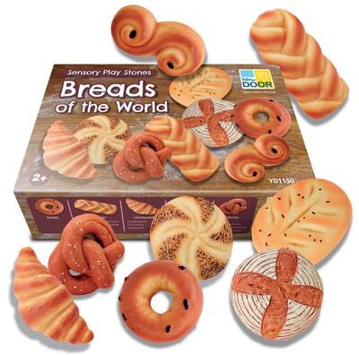 Yellow Door Sensory Play Stones, Breads of the World - Multi