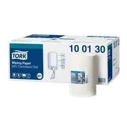 Tork Hand towel rolls, paper, Advanced Mini M1, 1-Ply, 120m, 50 cellulose-50 Recycled tissue, white, Haushaltspapier, Weiss