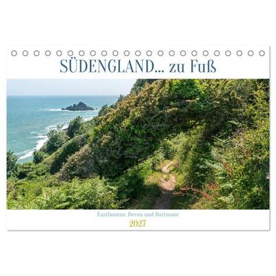 Südengland... zu Fuß (Tischkalender 2027 DIN A5 quer), CALVENDO Monatskalender